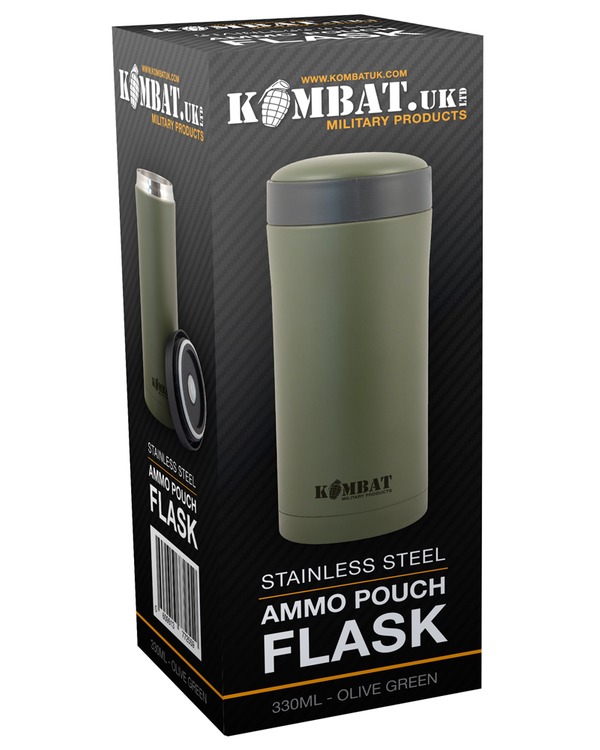 Kombat Ammo Pouch Flask - Olive Green