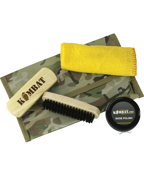 Kombat Military Boot Care Kit - BTP with BLACK polish