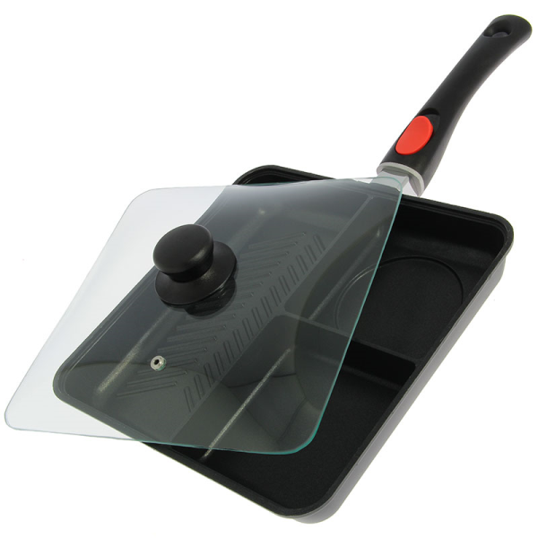 NGT 3 Way Frying Pan with Removable Handle and Lid