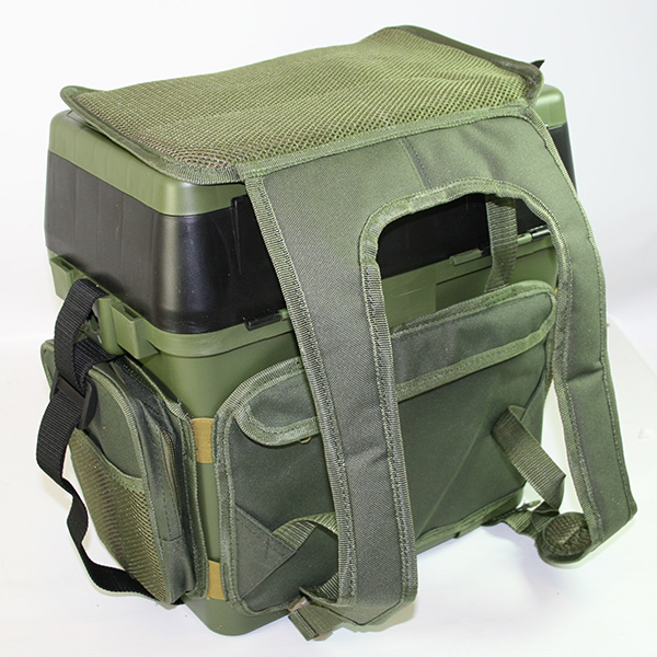 NGT 'Session' Seat Box System with Canvas Rucksack Overcoat