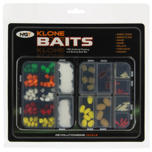 NGT Klone Baits - 155pc Bait Set