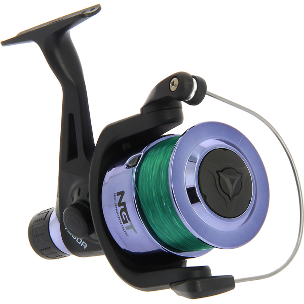 NGT TZ60R Black Coarse Fishing Reel with 12lb Line