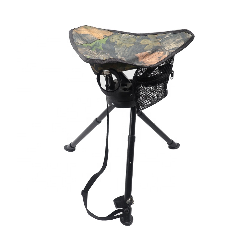 Folding Portable Hunting Triangle Stool 360 Degree Swivel Hunting Chair