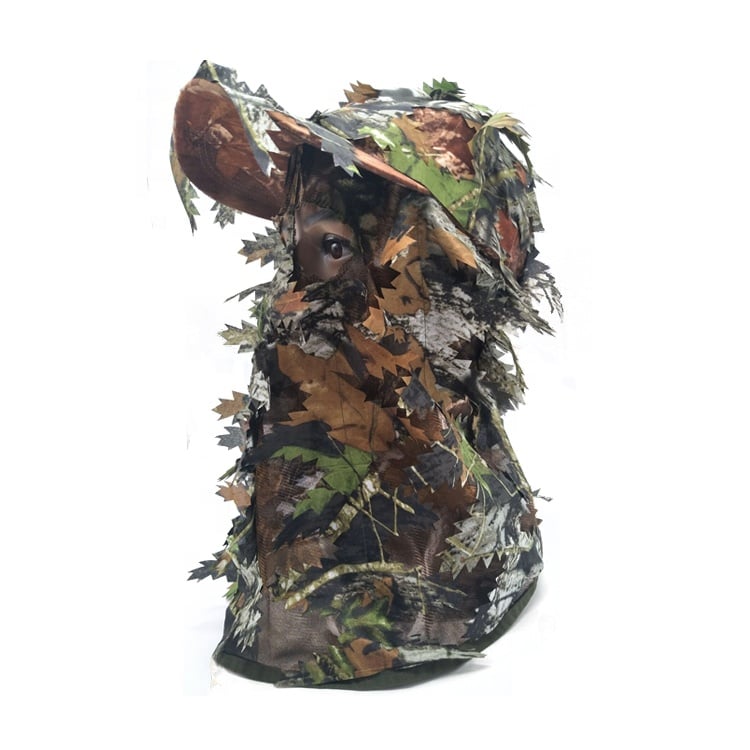 HUNTING LEAFY MASK WITH CAP - GREEN