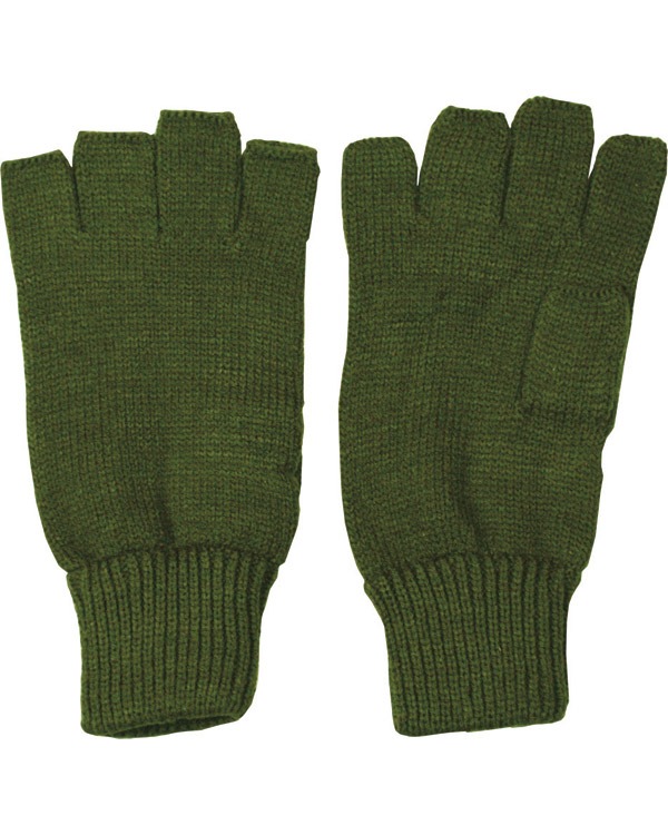 Kombat Fingerless Gloves - Olive Green