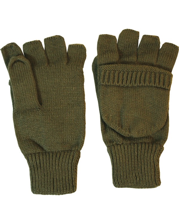 KOMBAT Shooters Mitts - Olive Green