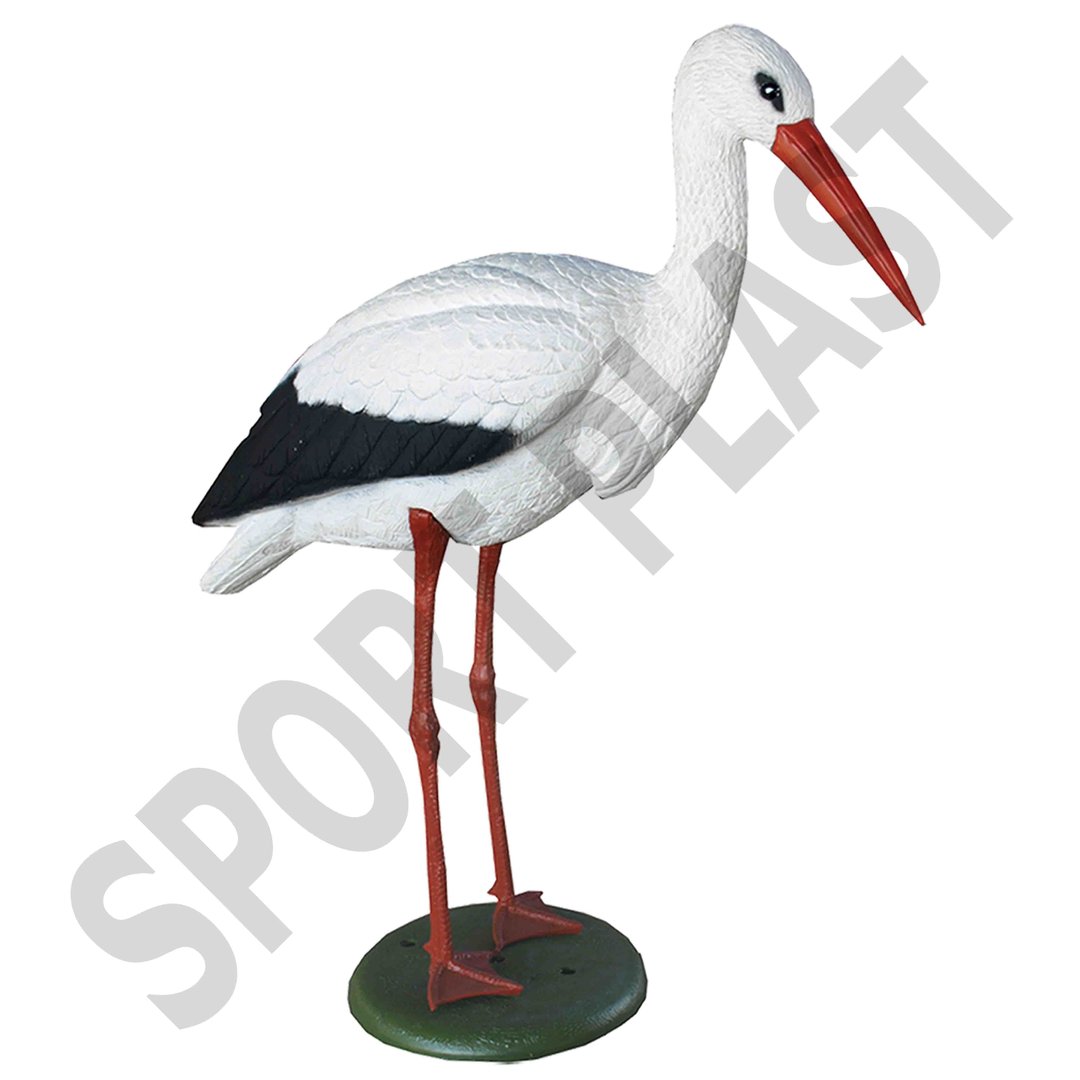 Sport Plast Italian Decoy Stork with Legs and Base 1700 BS