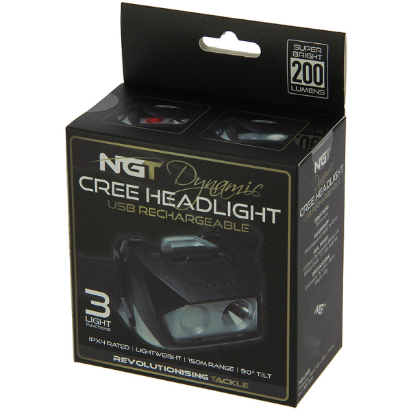 NGT Dynamic Cree Light - USB Rechargable (200 Lumens)