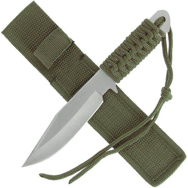 Anglo Arms 7'' Green Laced Knife With Sheath