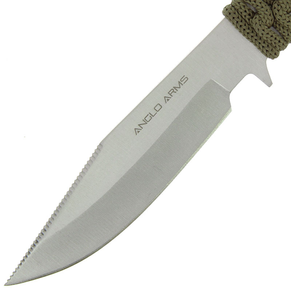 Anglo Arms 7'' Green Laced Knife With Sheath