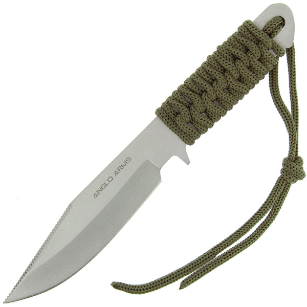 Anglo Arms 7'' Green Laced Knife With Sheath