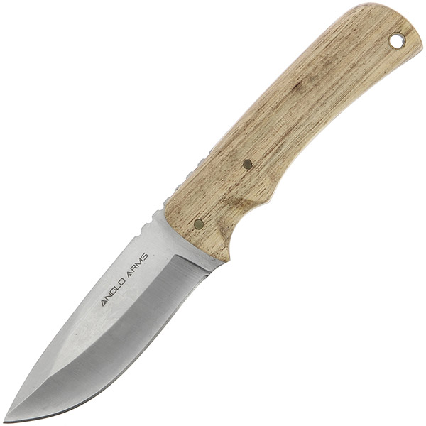 Anglo Arms 8.25'' Zebra Wood Deluxe Knife With Case (133)