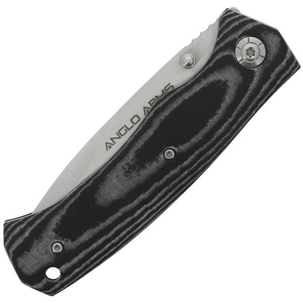 Anglo Arms Lock Knife with Satin Blade and Micarta Handle (661)