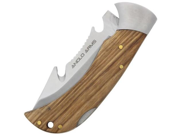 Anglo Arms Rounded Lock Knife with Gut Hook and Bottle Opener (671)