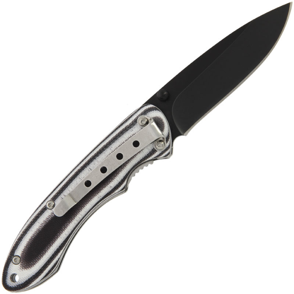 Anglo Arms lock knife with White Micarta Handle (883)