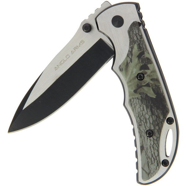 Anglo Arms Lock Knife With Camo Onlay (112)