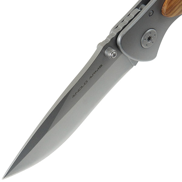 Lock Knife With Zebra Wood Onlay And Nylon Case (155)