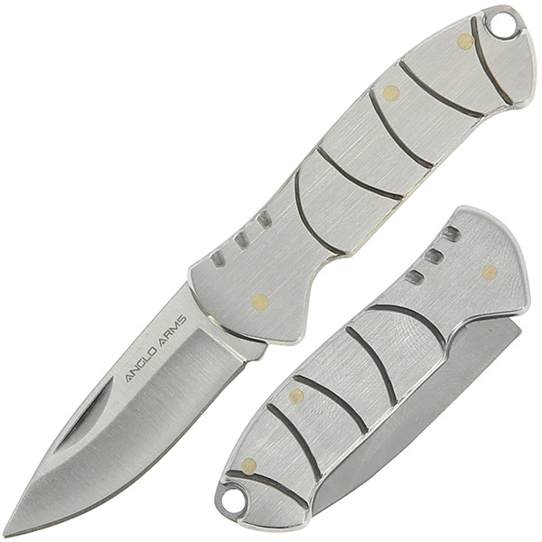 Anglo Arms Non Lock Metallic Stainless Folding Knives