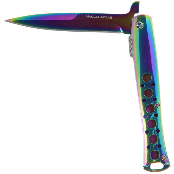 Anglo Arm Rainbow Effect Lock Knife (162)