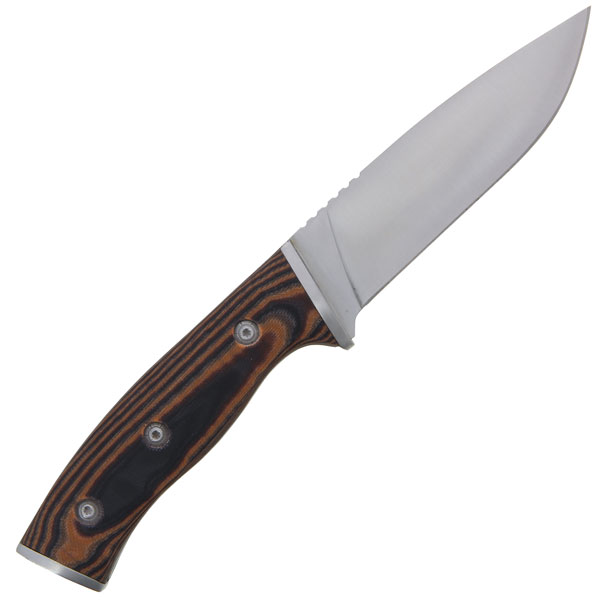 Anglo Arms Satin Fixed Blade Knife with Light Micarta Handle (469)