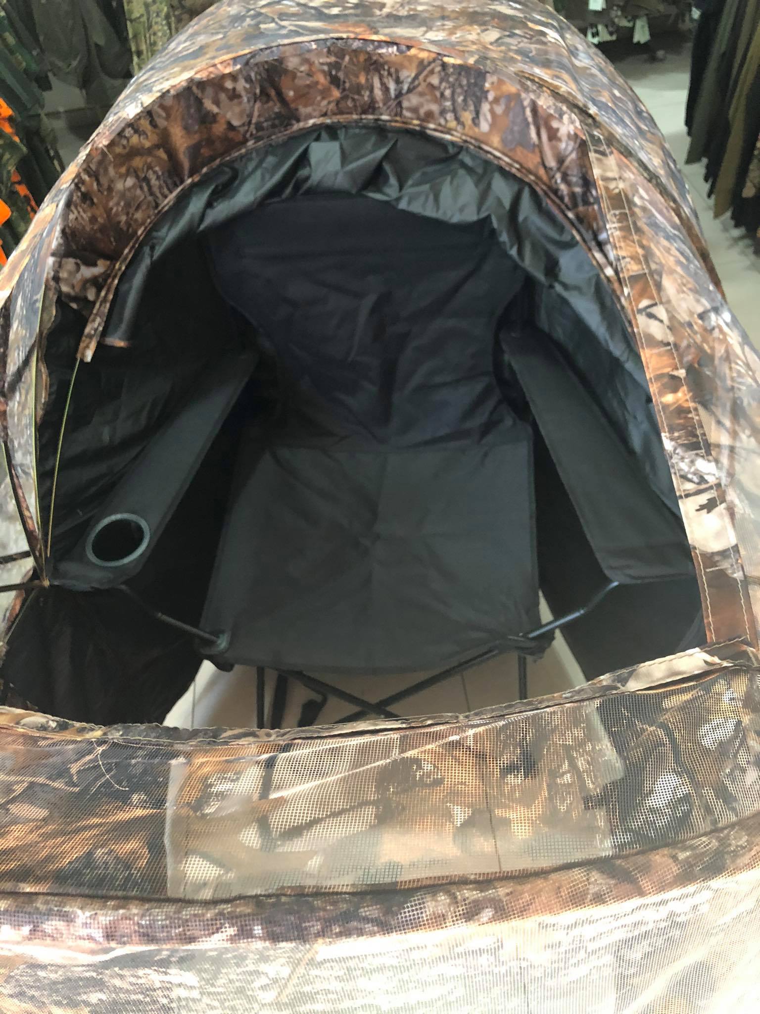 LUXURY PORTABLE POP UP HUNTING TENT BLIND WITH CHAIR